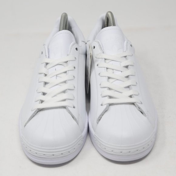 adidas Superstar Pure Luxe Premium White Sneaker FV3352 Gold Trainer Casual - Picture 4 of 11